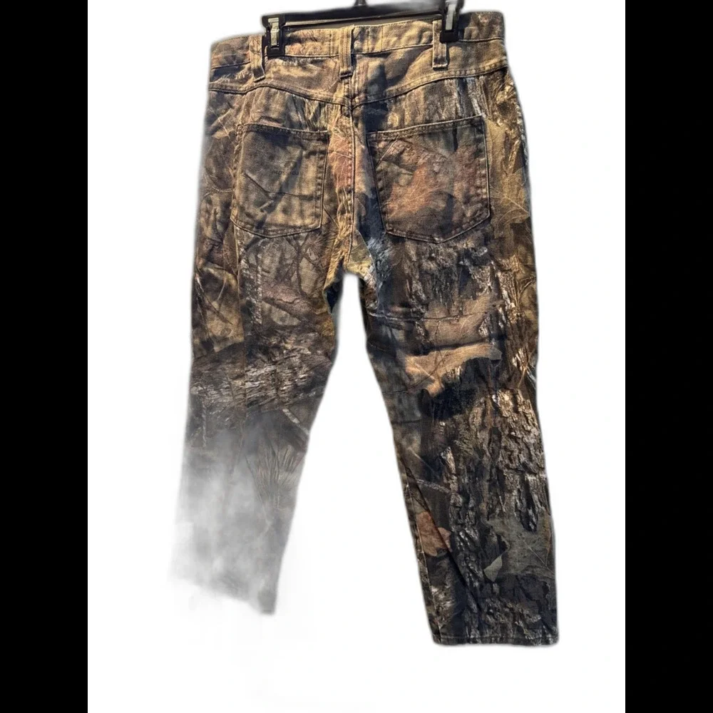 Mossy Oak Camo Jeans Men 36x30 Green Style 55191-7-C2 Cotton Hunting Outdoors